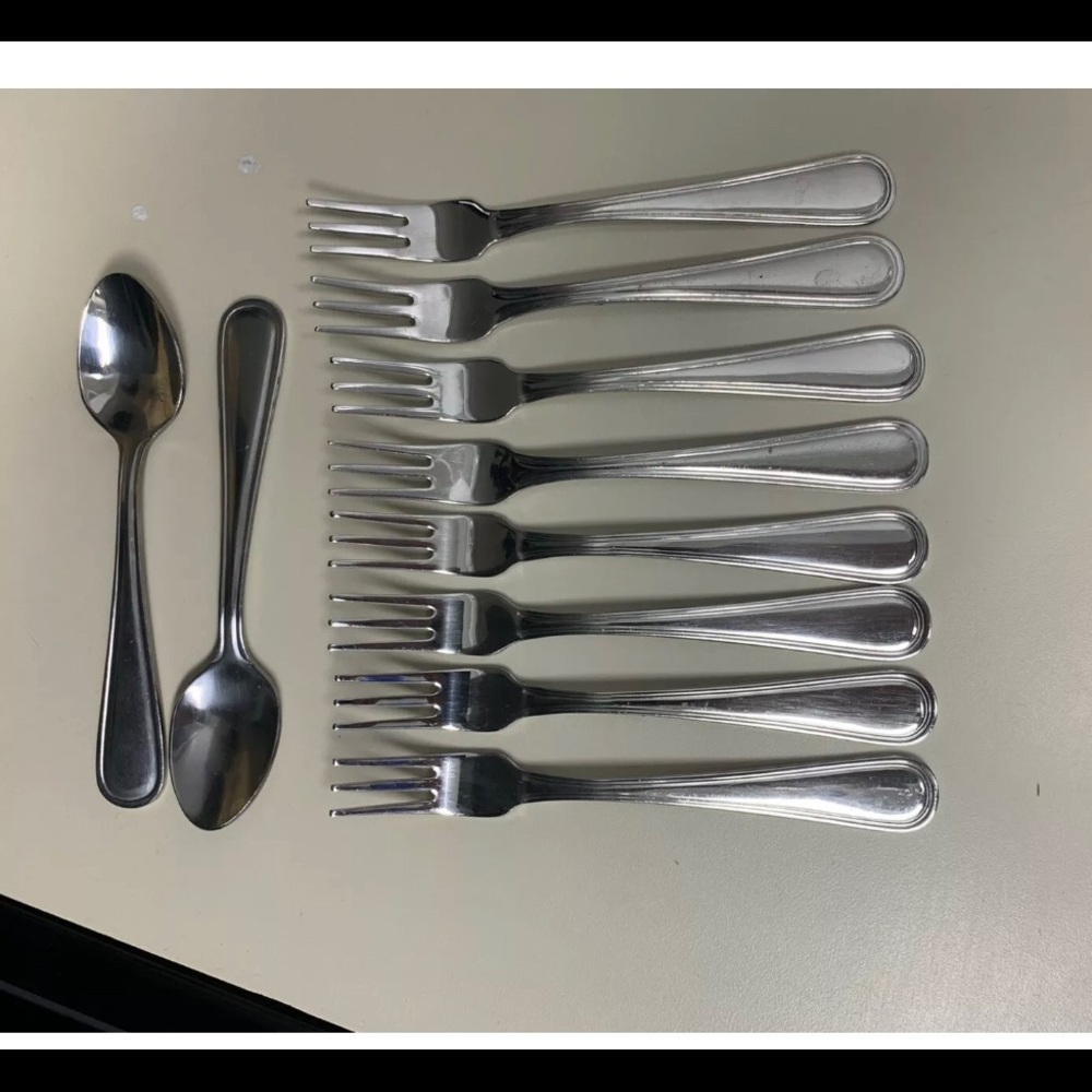 Winco Stainless Steel Oyster Forks & Spoons